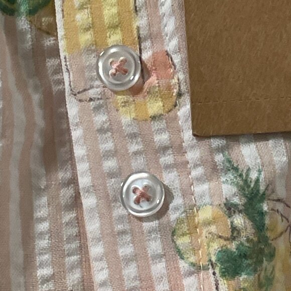 RAE DUNN (NWT) "Cheers" Set of 2 Woven Boxer Sleep Shorts, Pink/Sage - XL - Picture 5 of 12